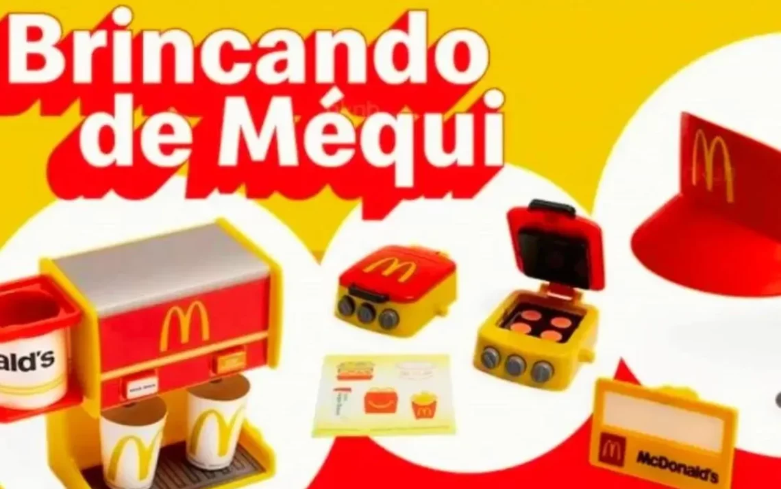 brinquedo, coleção, rede de fast-food
