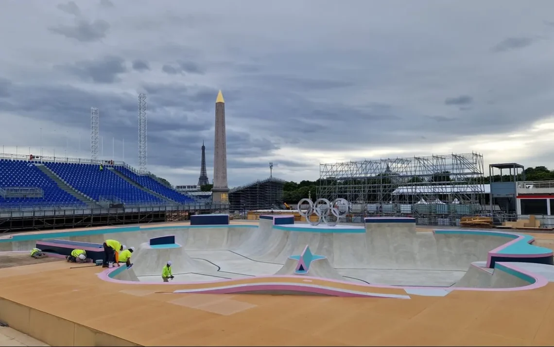 Jogos Olímpicos, 2024, pistas skate, arenas, Parque Urbano, pistas, arenas;